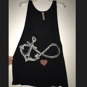 Black Graphic Top